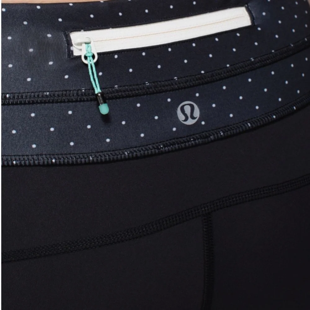 LULULEMON black Up The Pace crop leggings